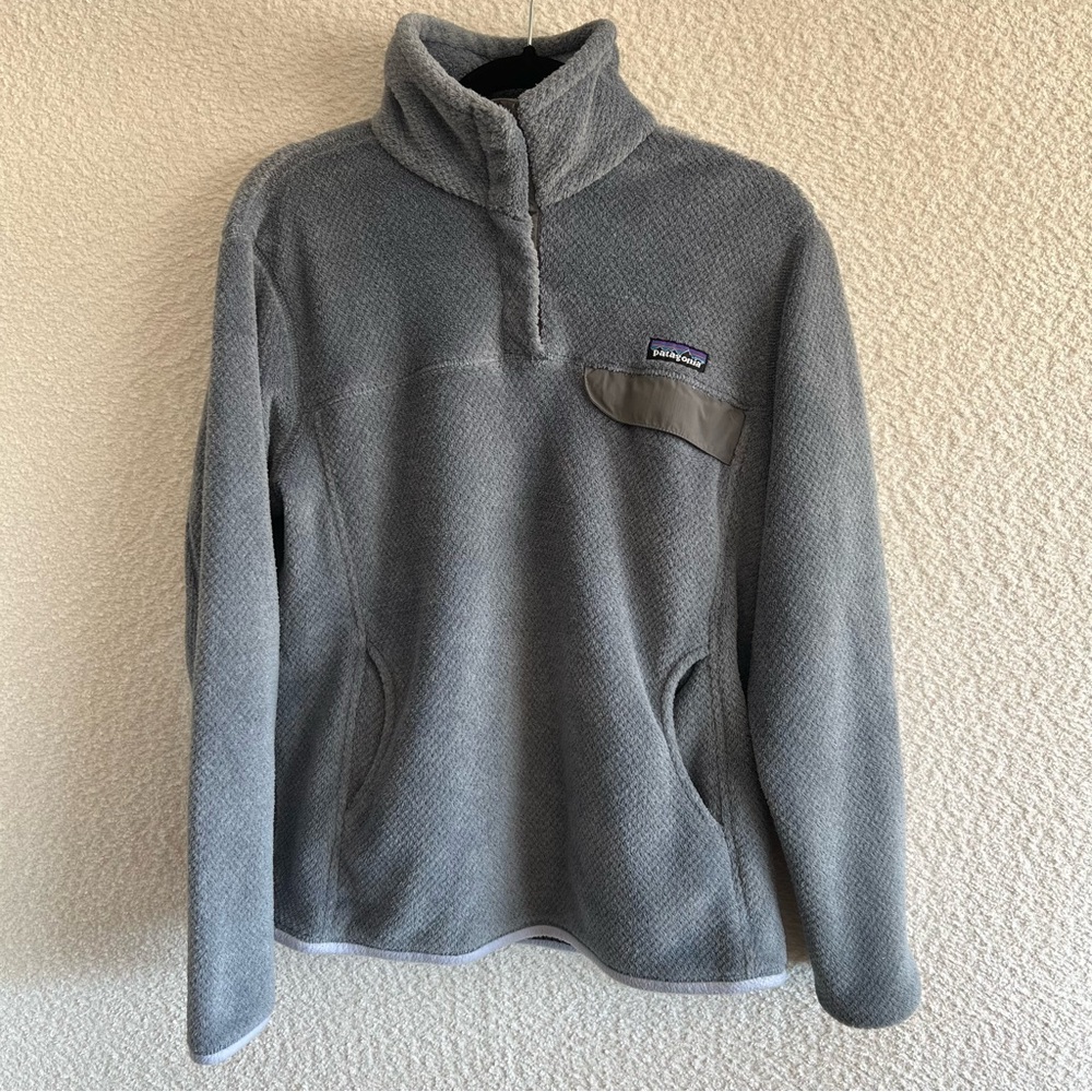 Patagonia Women’s Re-Tool Snap-T Fleece Pullover Gray Size‎ Large